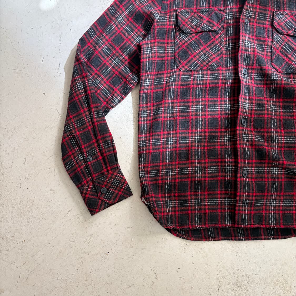 BEAMS 빈티지 빈티지 체크 후드 셔츠 M 상품이미지3