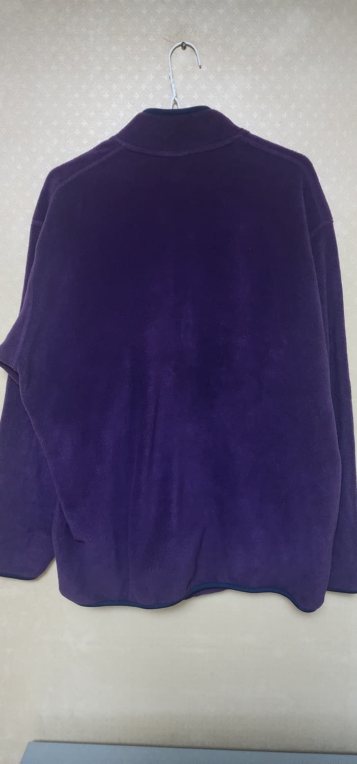 유니클로 남성 퍼플 플리스 하프 맨투맨 XL 상태최상 상품이미지5