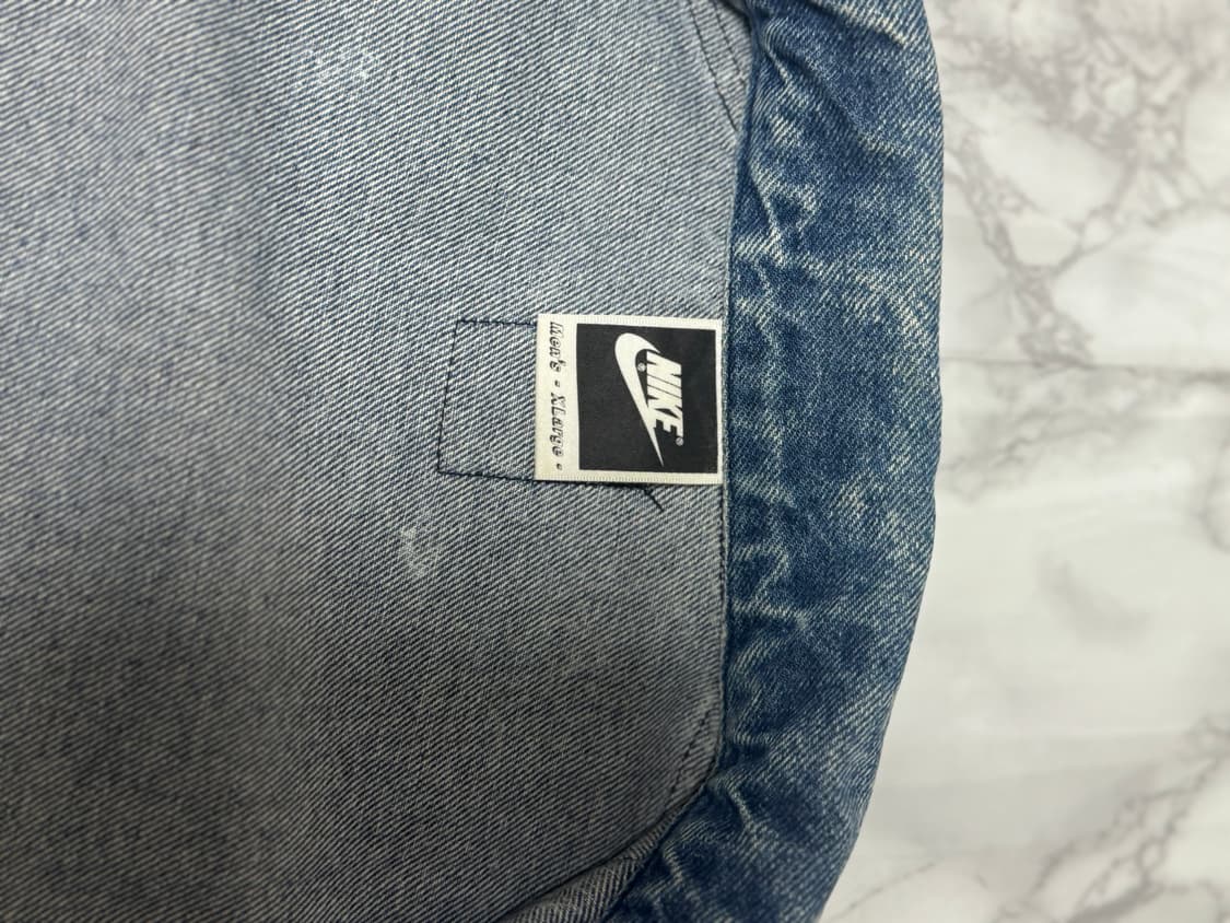 XL 나이키 80S 올드스쿨 청데님 워싱 워크 자켓 상품이미지9