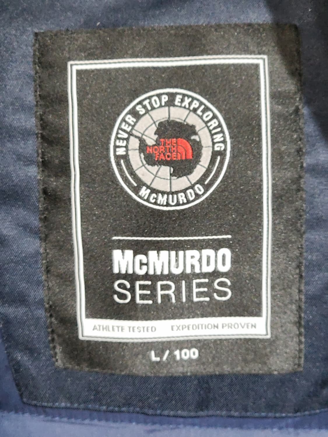 (L) 노스페이스 맥머도 패딩점퍼 네이비 오리털 후드 다운자켓  상품이미지3