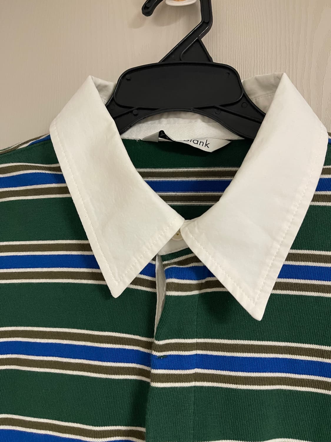 2025SS 넌블랭크 스트라이프 럭비 티셔츠 그린XL 상품이미지4