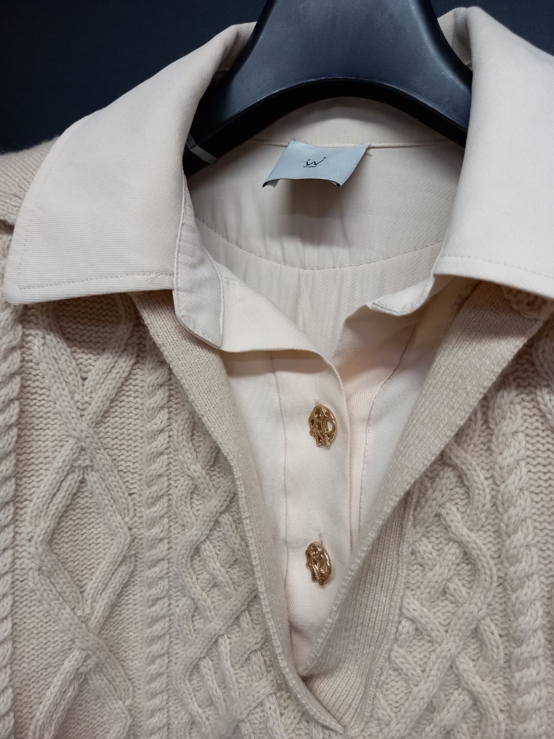 오즈세컨 춘추 블라우스 레이어링 니트 66.55 상품이미지5