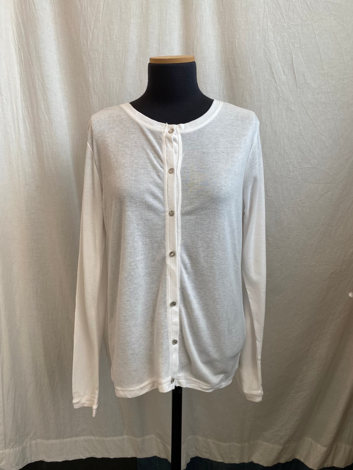 GIVORS 화이트 가디건(L) 상품이미지9