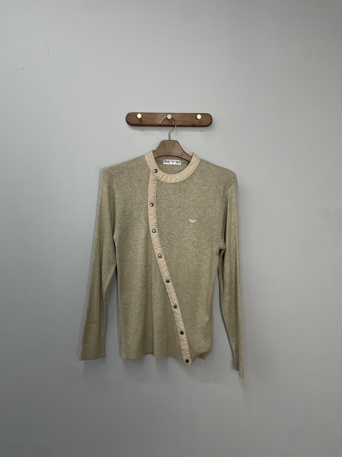 엠포리오 아르마니 베이지 립 니트 스웨터 H1191 상품이미지2