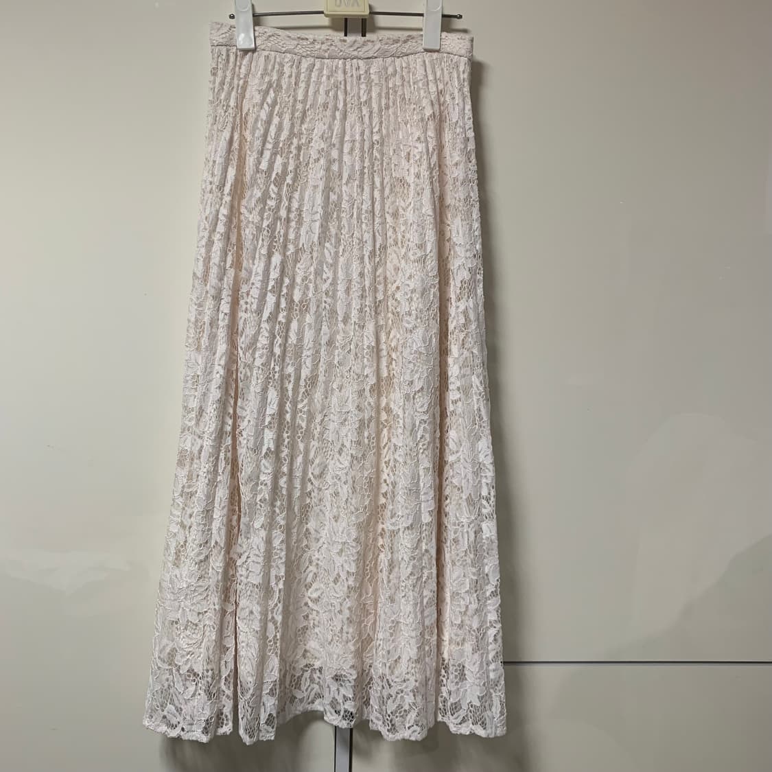 Opaqueclip 레이스 플리츠 롱스커트  상품이미지1