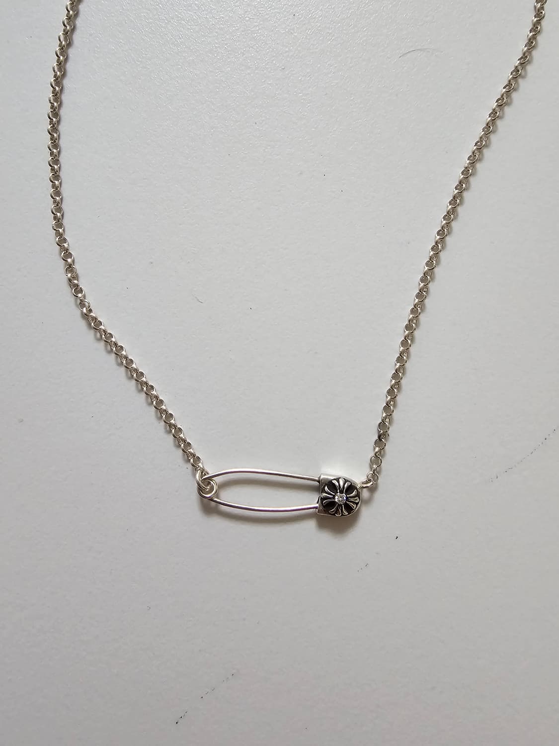 크롬하츠 세이프티핀 일체형 다이아 목걸이 20인치 상품이미지1