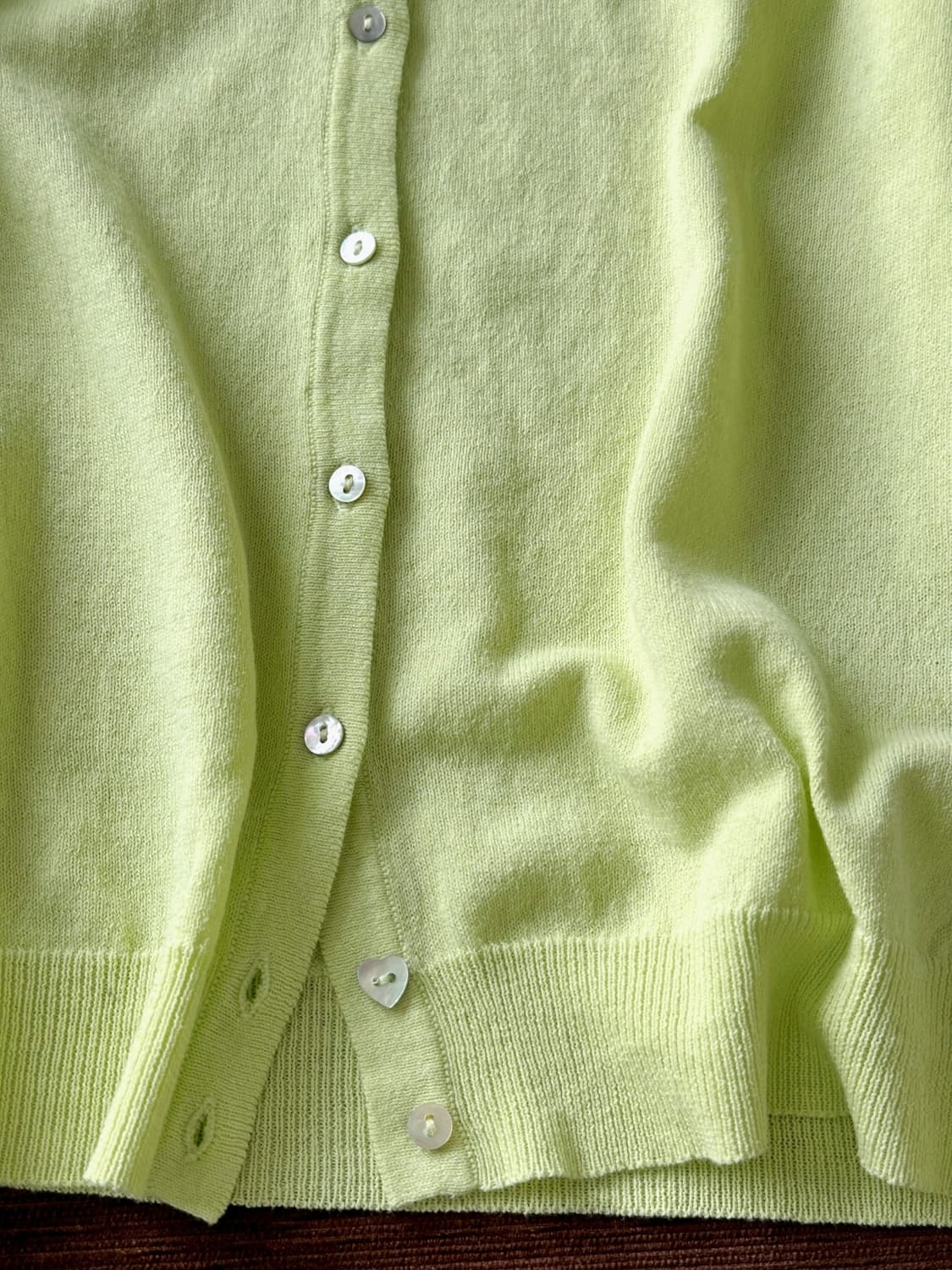 High gauge cotton lace design cardigan 상품이미지5