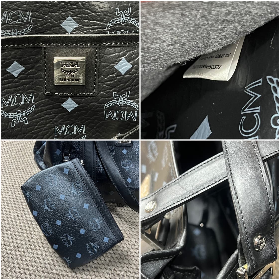 MCM 비세토스 블랙 쇼퍼백 상품이미지3