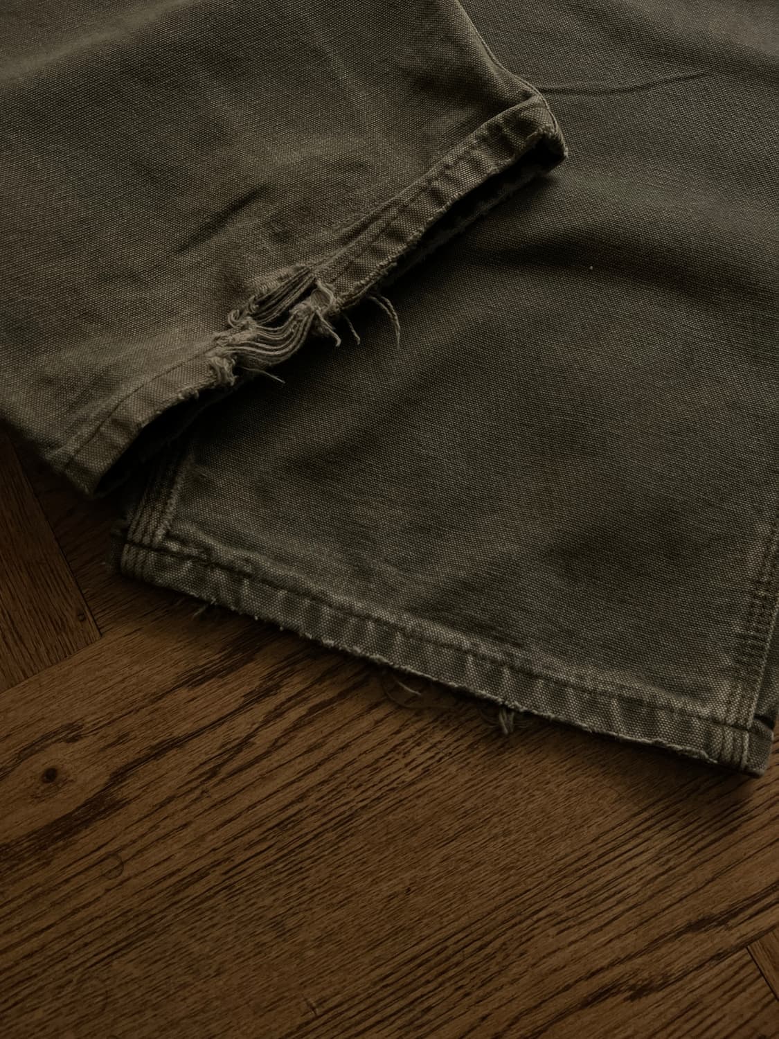 [38]칼하트 USA 빈티지 워싱 모스그린 카펜터 워크 팬츠 M4 상품이미지5