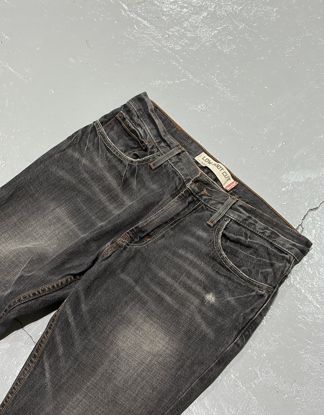 리바이스(Levis) 527 로우 부츠컷 흑청 데님팬츠 상품이미지2