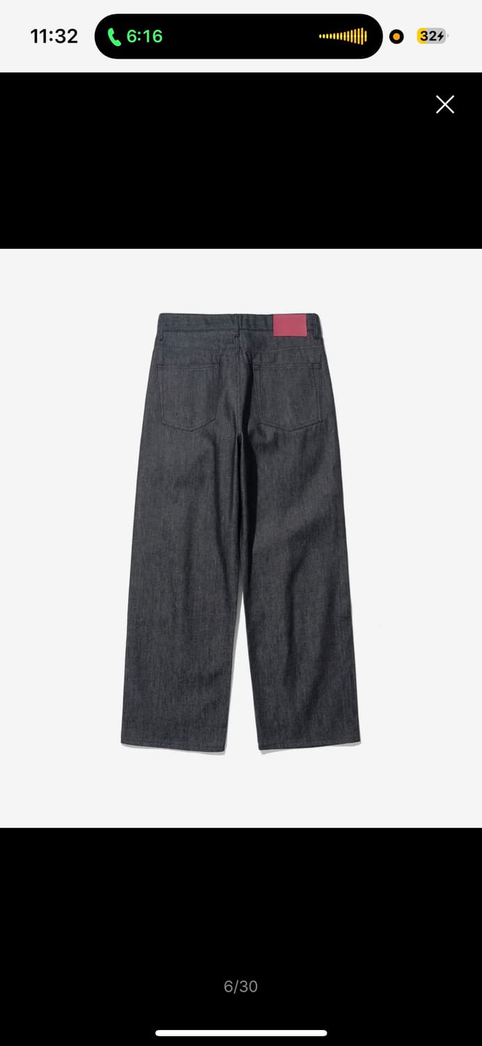 [M] 포트너스 Two Tuck Wide Indigo Jeans  상품이미지2