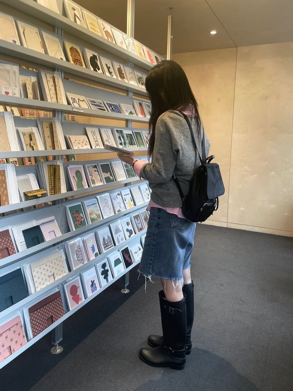 폴로 랄프로렌 데님 미디스커트 팔아요 상품이미지3