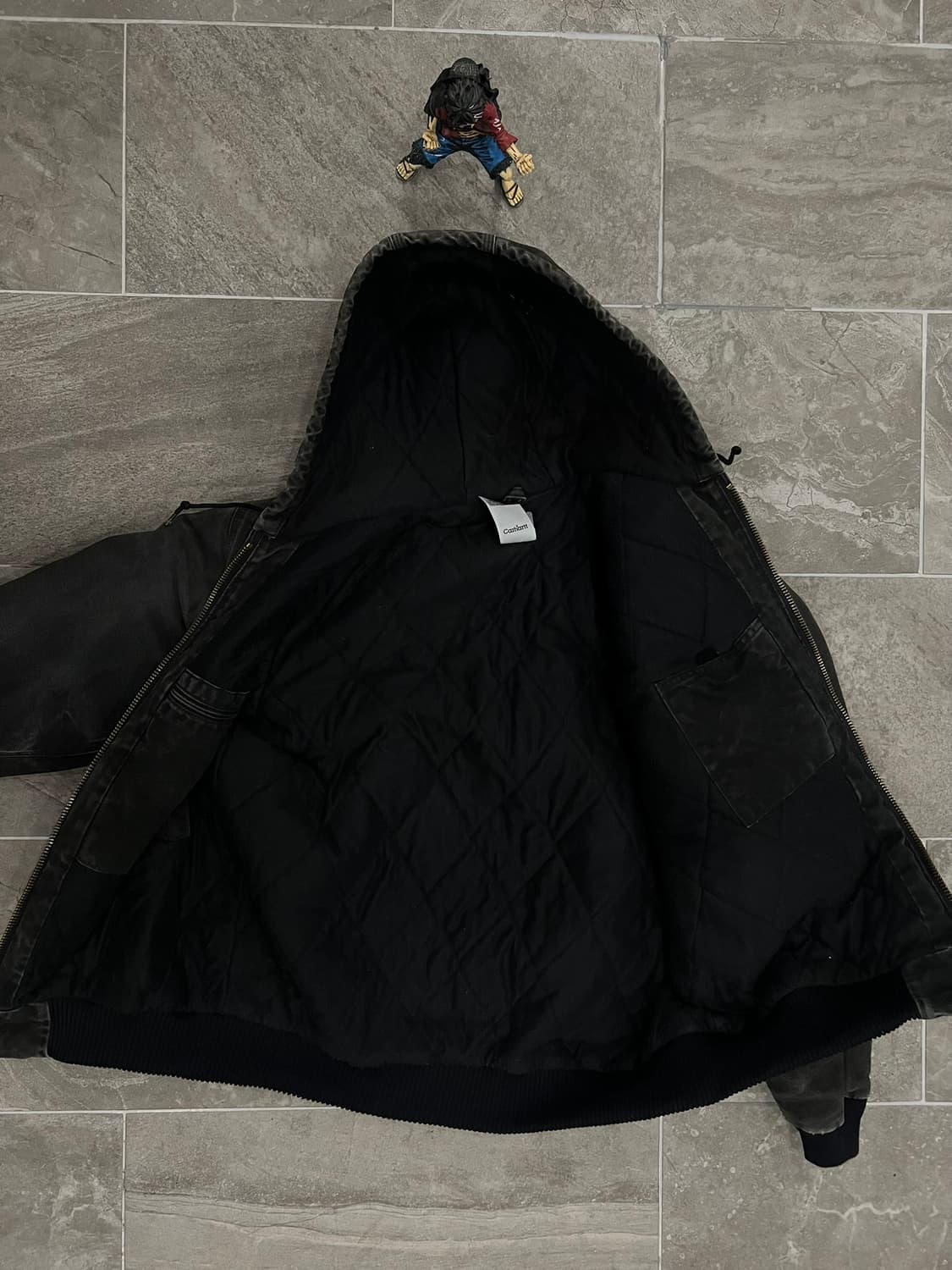 (L-TALL)칼하트 후드 덕 액티브 자켓 J130 BLK 블랙 상품이미지3