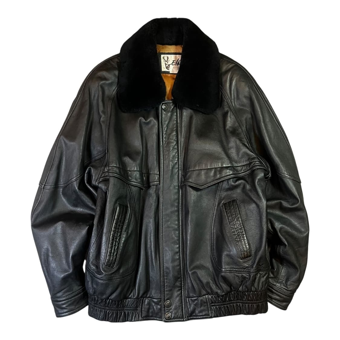 Vintage 빈티지 양가죽 봄버 자켓 상품이미지1