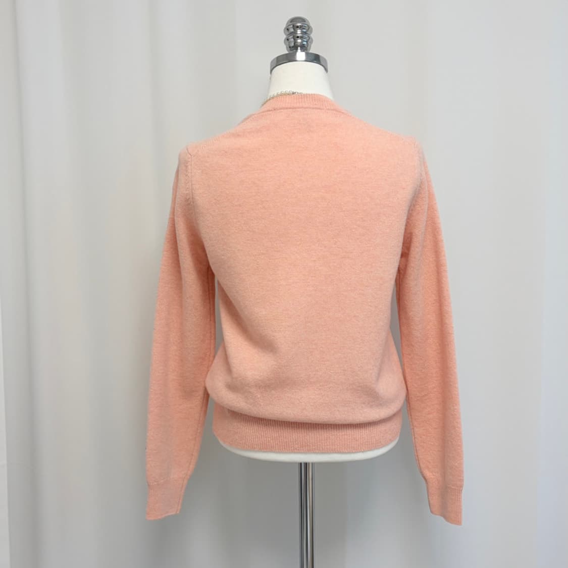 꼼데가르송 스몰하트 울 가디건 피치핑크 상품이미지10