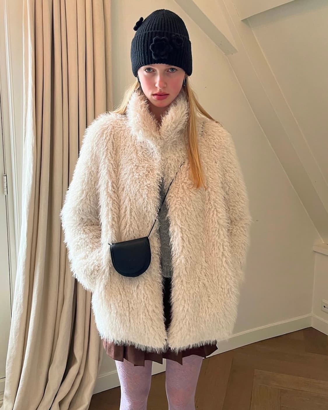 SINOON 시눈 퍼자켓 아이보리 상품이미지2