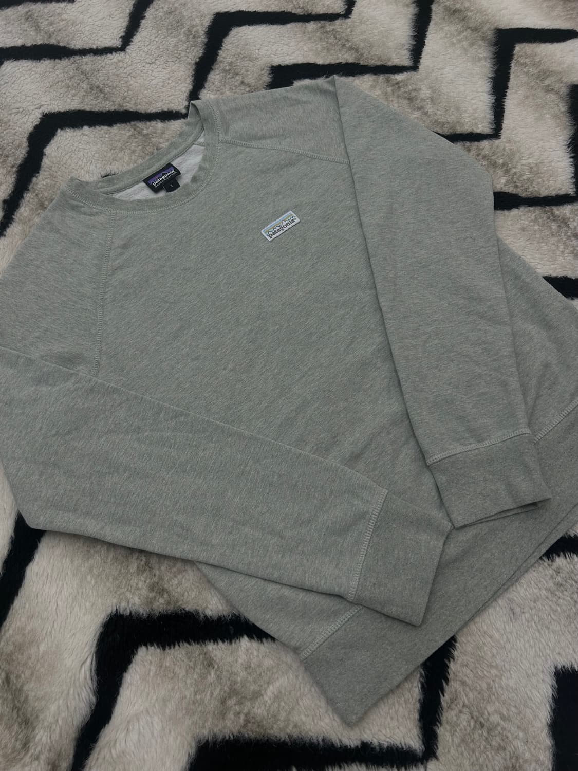 [S]파타고니아 파스텔 오가닉코튼 맨투맨/약기모 상품이미지2