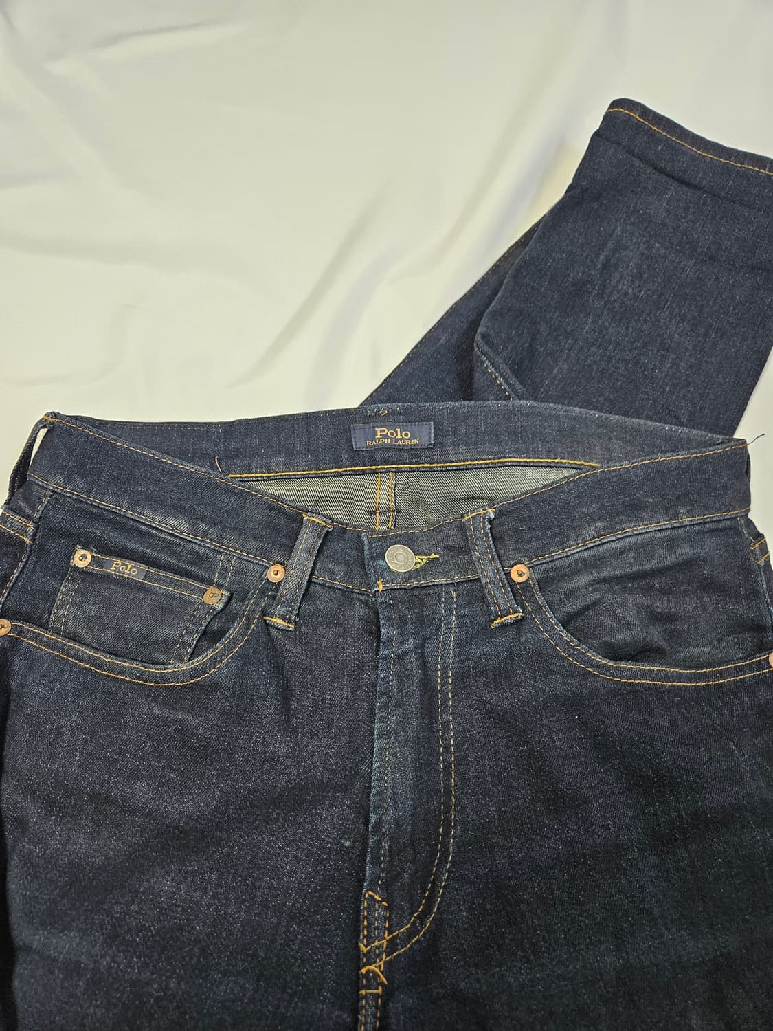 폴로 랄프로렌 신형 가죽패치 데님팬츠 청바지 진 31 상품이미지3