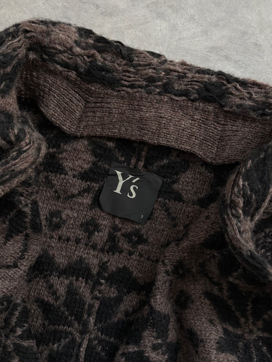 Y’s 요지야마모토 오픈 카라 가디건 상품이미지6