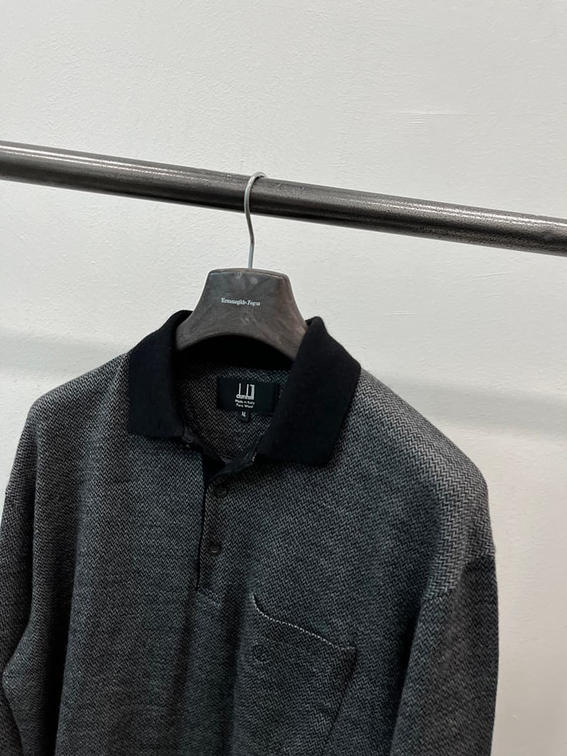 105) 던힐 이태리 헤링본 카라티  상품이미지3