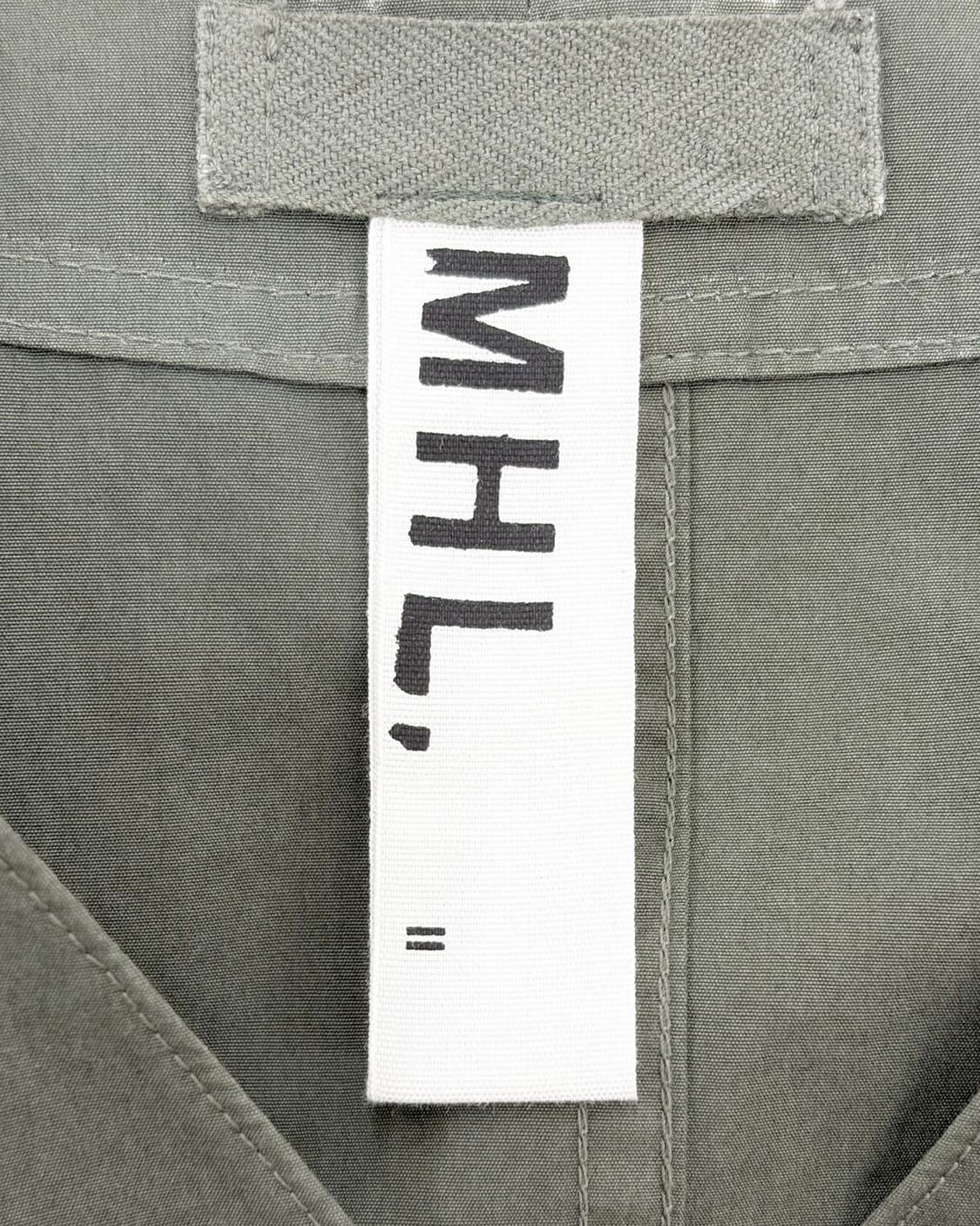 마가렛 호웰 다크 그린 코튼 미디 드레스  상품이미지7