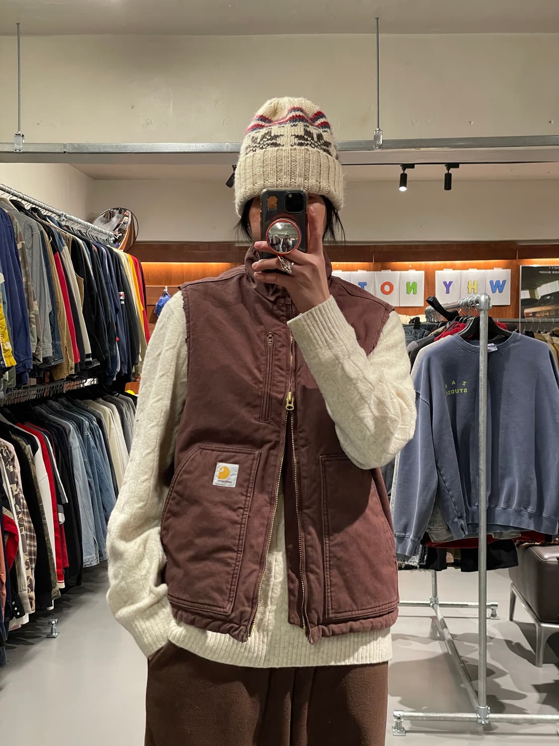 칼하트 wip 쉐르파 베스트 (알링톤 베스트)   상품이미지2