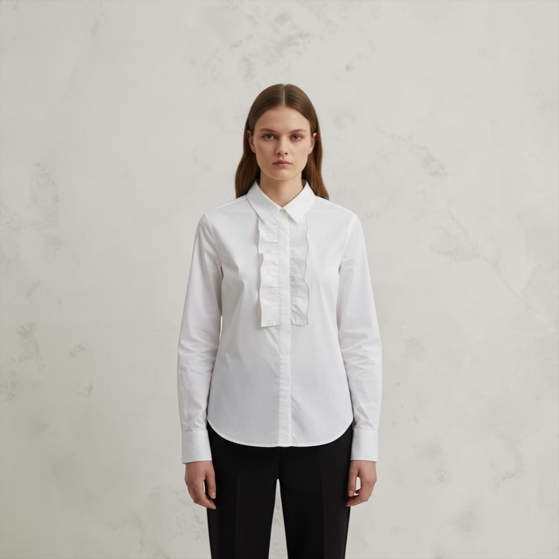 .M/ 브루넬로쿠치넬리 셔링 화이트 셔츠 상품이미지1