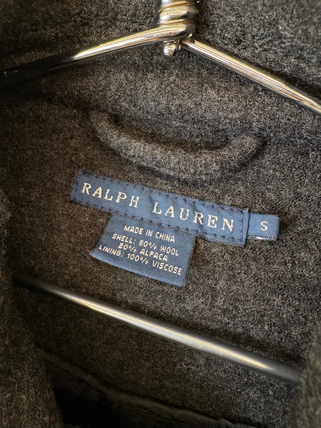 폴로랄프로렌 그레이 크롭 울 라이더 자켓 상품이미지8