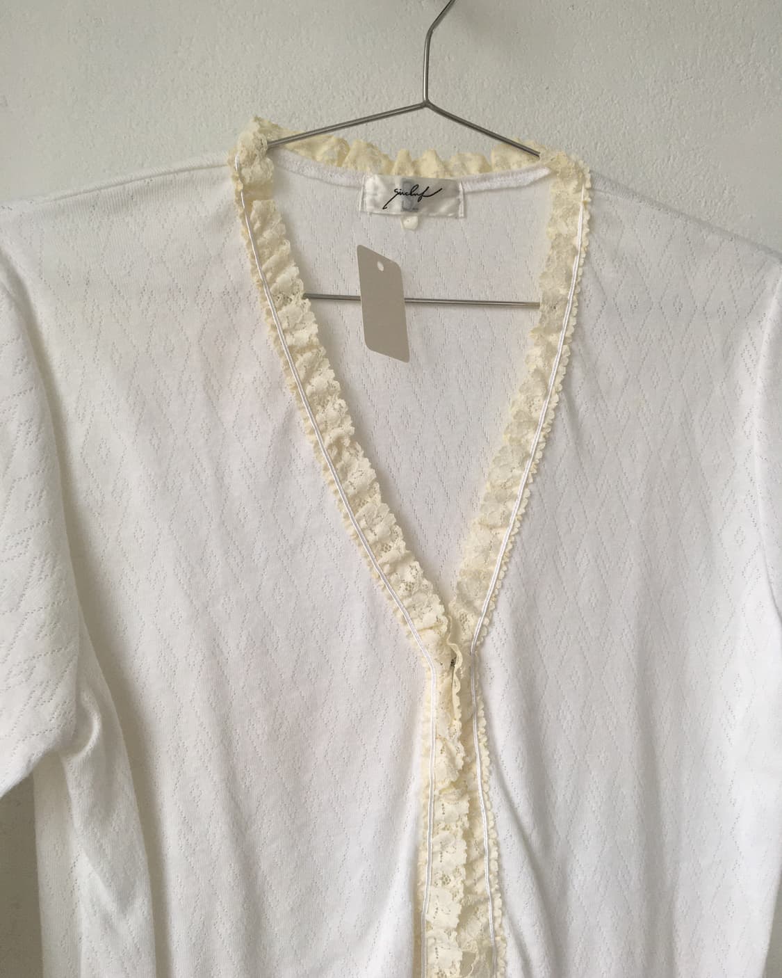 Lace trimming cardigan 상품이미지4