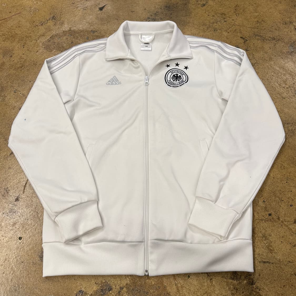 아디다스 화이트 실버 흰실 독일 져지 트랙탑 100 상품이미지2