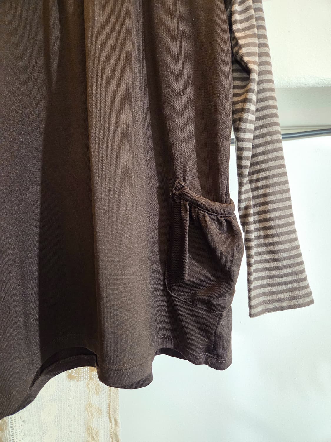 코코아 레이어드 일체형 탑 상품이미지3