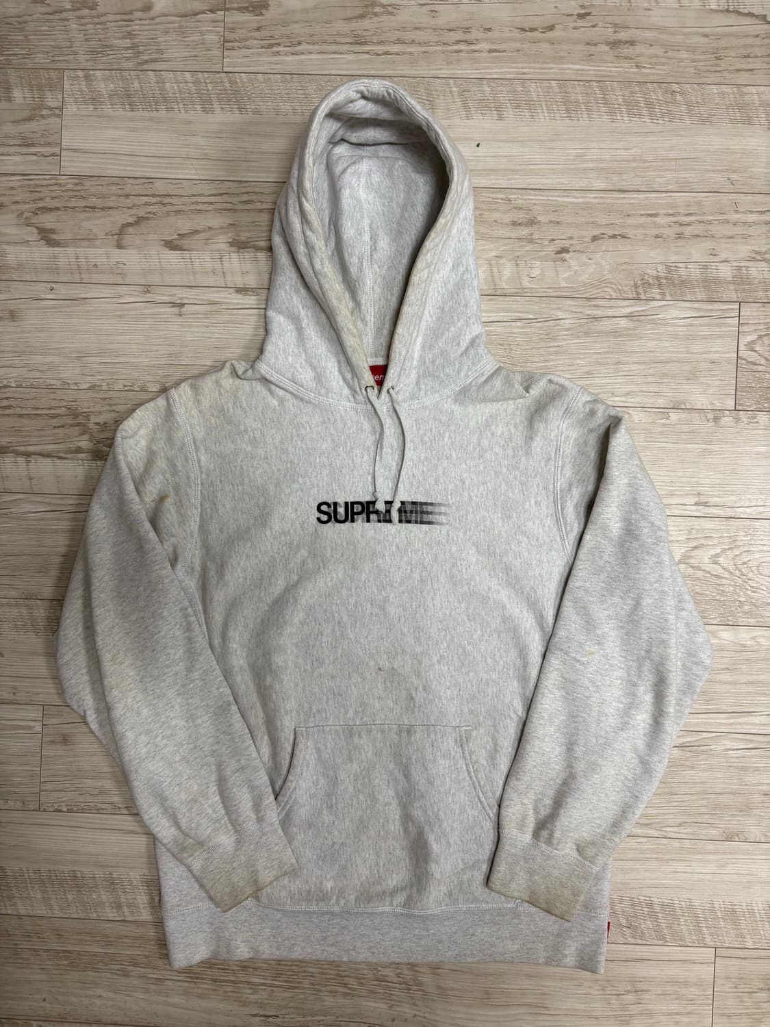 슈프림 모션로고 후드티 그레이 L 상품이미지1