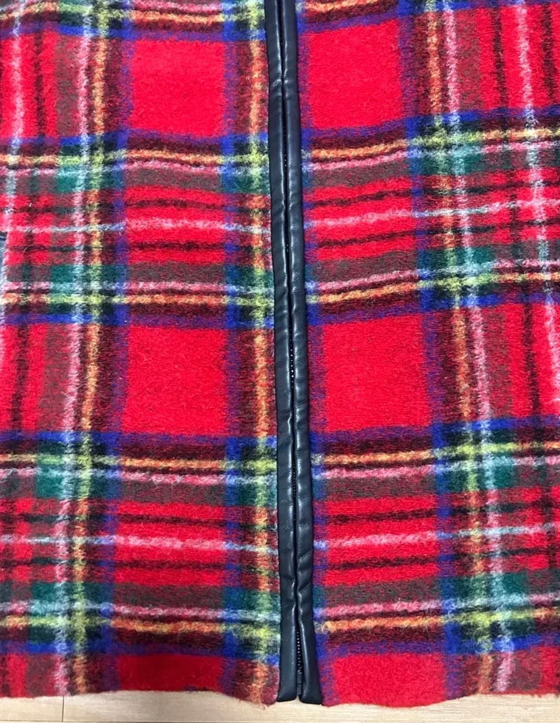 투머치토커 타탄체크 코트 상품이미지6