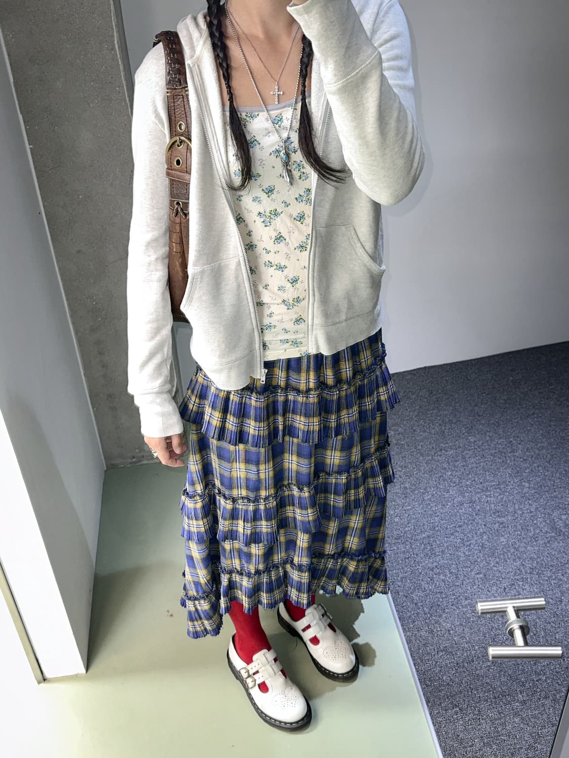 polo light gray zip hoody 상품이미지4