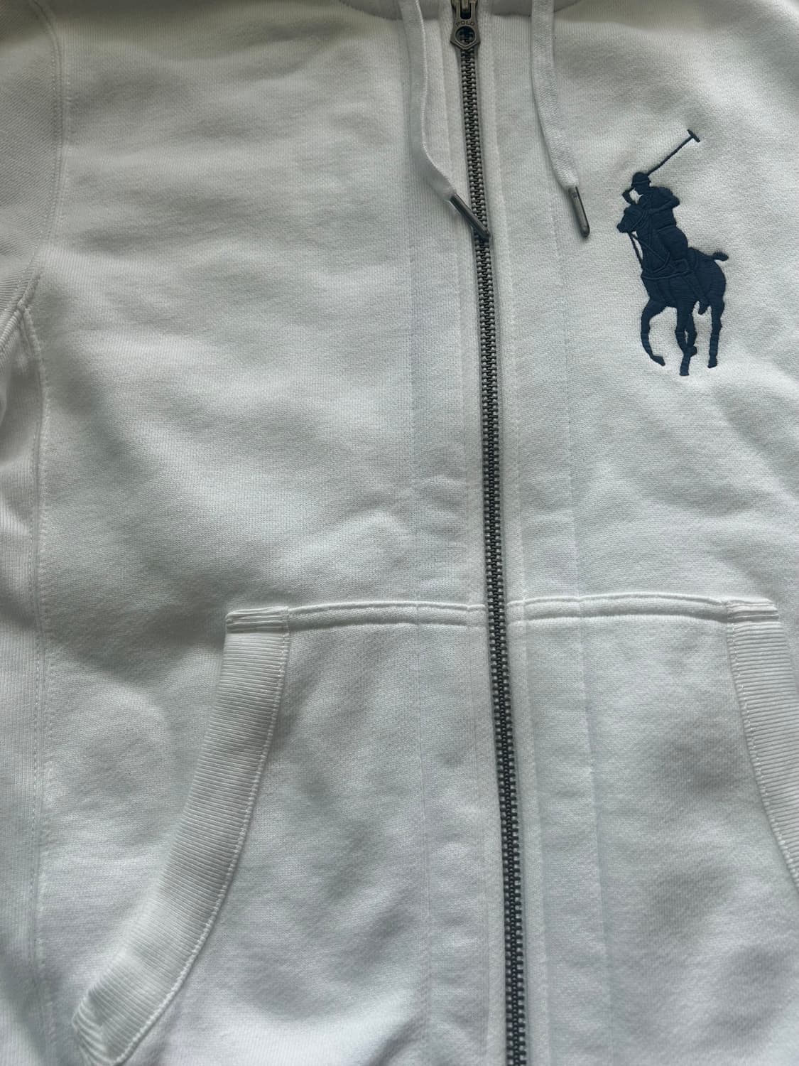 (희귀매물) 폴로 빅포니 화이트 후드집업 상품이미지4