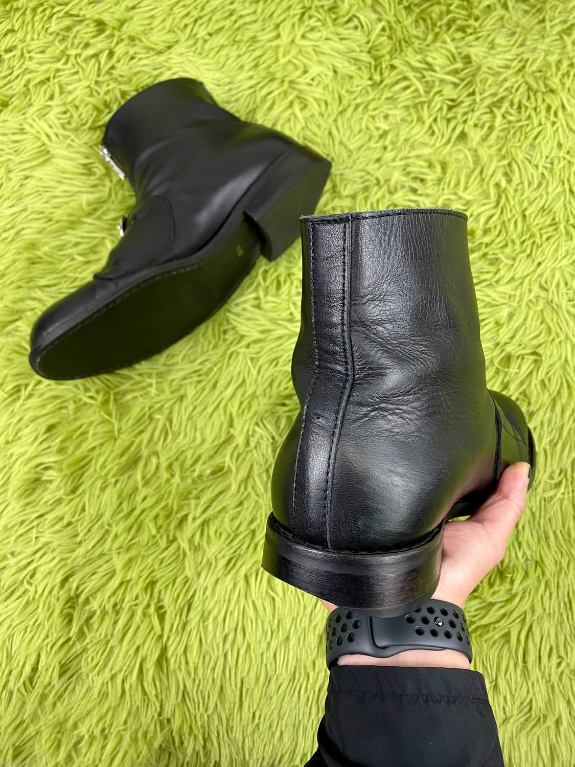 꼼 데 가르송 웨스턴 벨티드 레더 부츠 상품이미지8