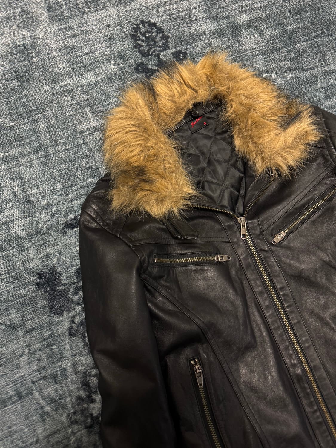 Jackrose 00s vkei trimming fur wolf leat 상품이미지2