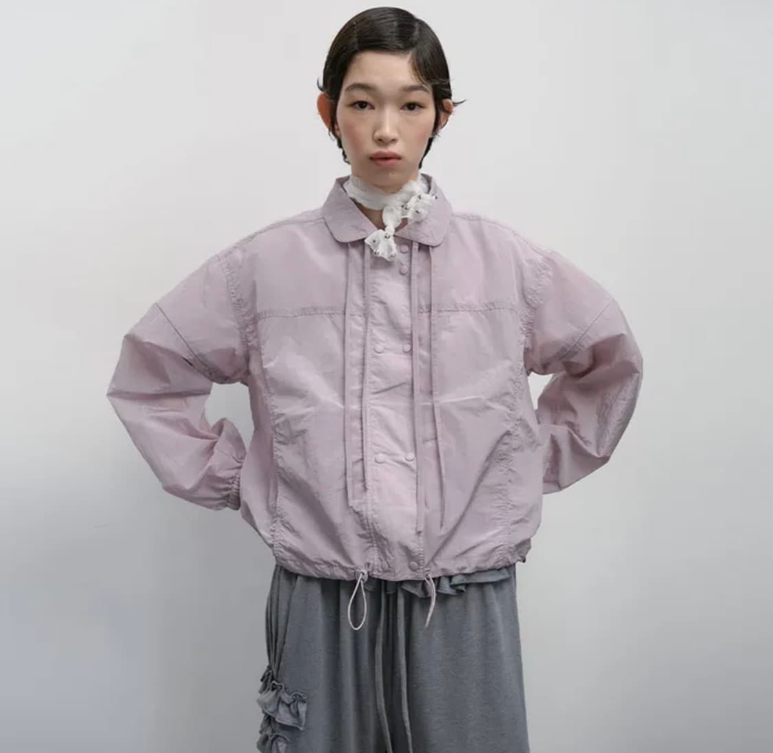 타입서비스 Shirred Light Windbreaker [Purple] 상품이미지1