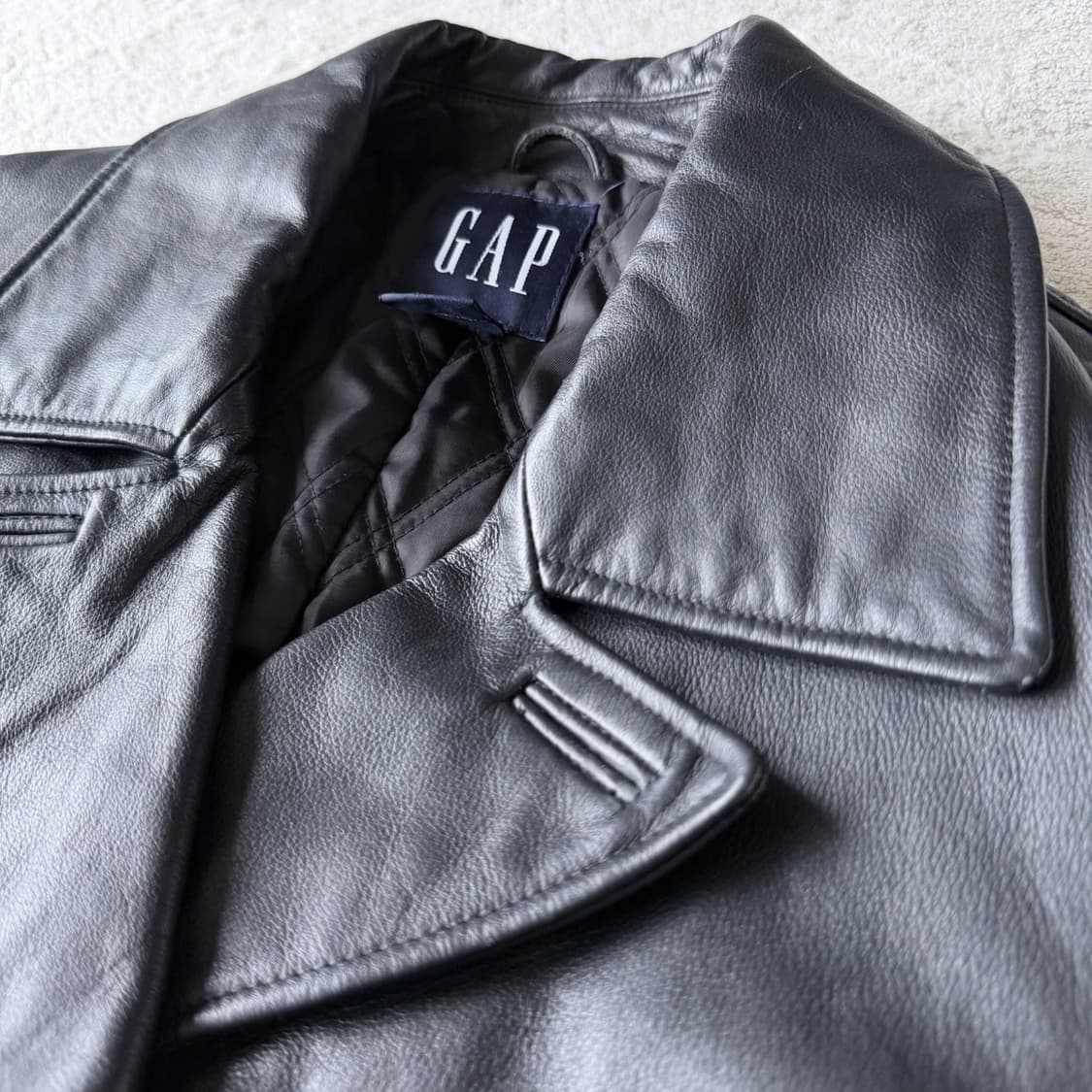 올드 갭 빈티지 레더 피코트 상품이미지2