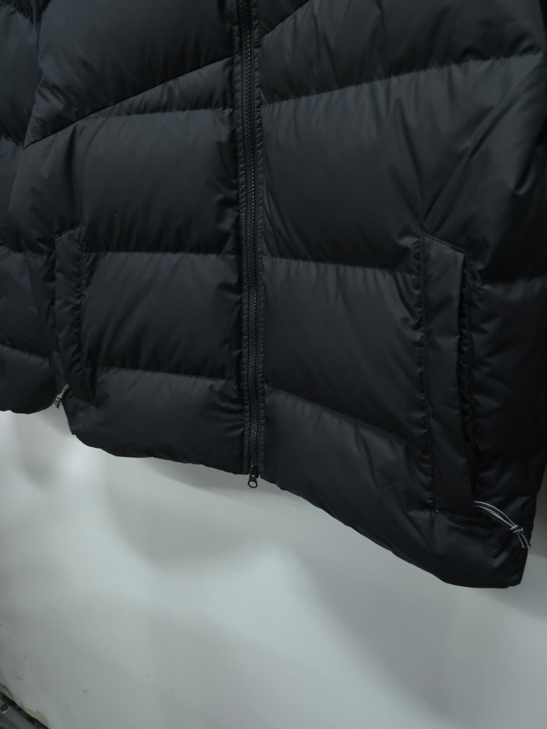 리복 벡터 로고 블랙 덕다운 오리털 숏패딩 상품이미지7