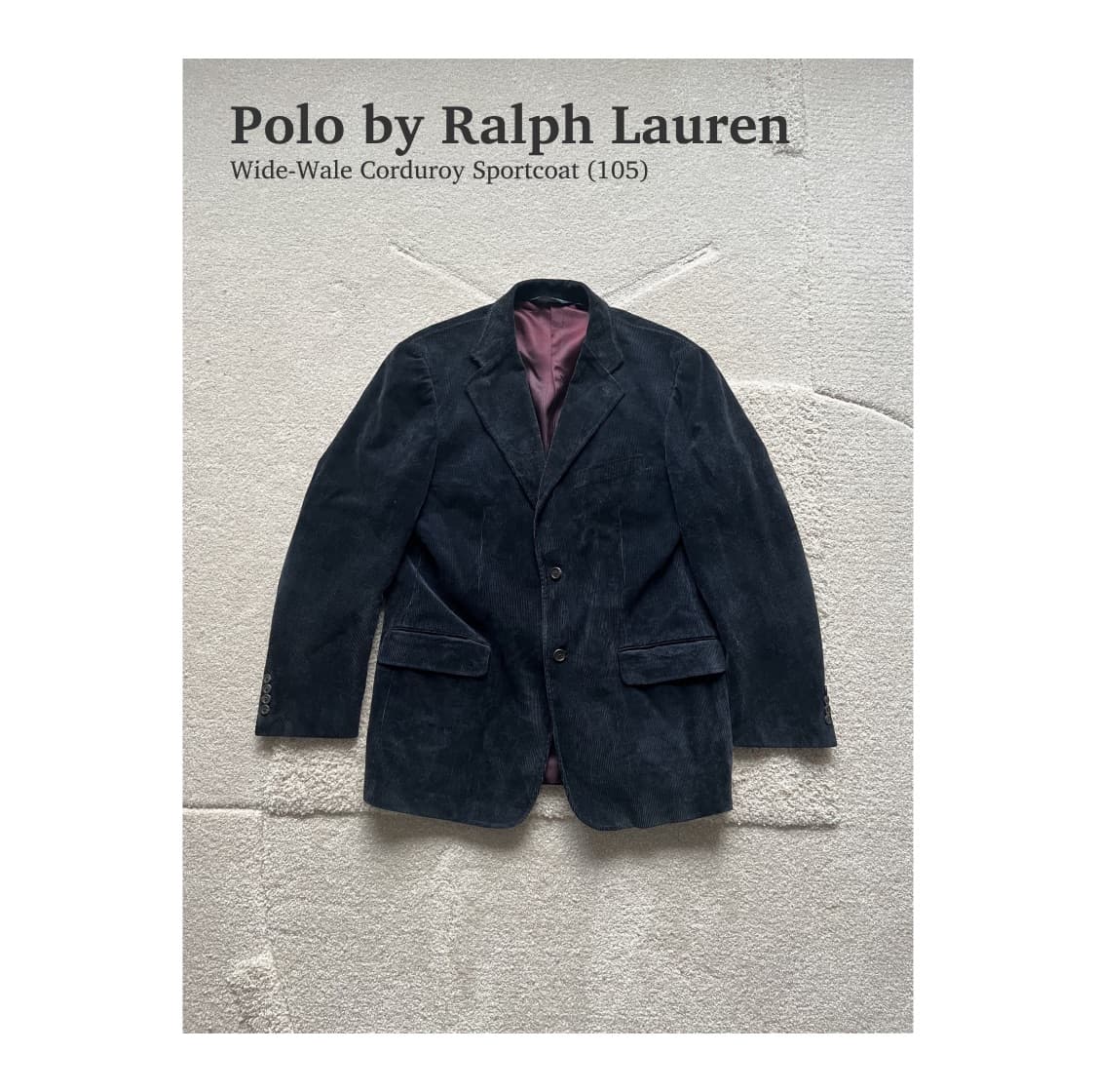 폴로 랄프로렌 와이드 웨일 코듀로이 스포츠 자켓 (105) 상품이미지1