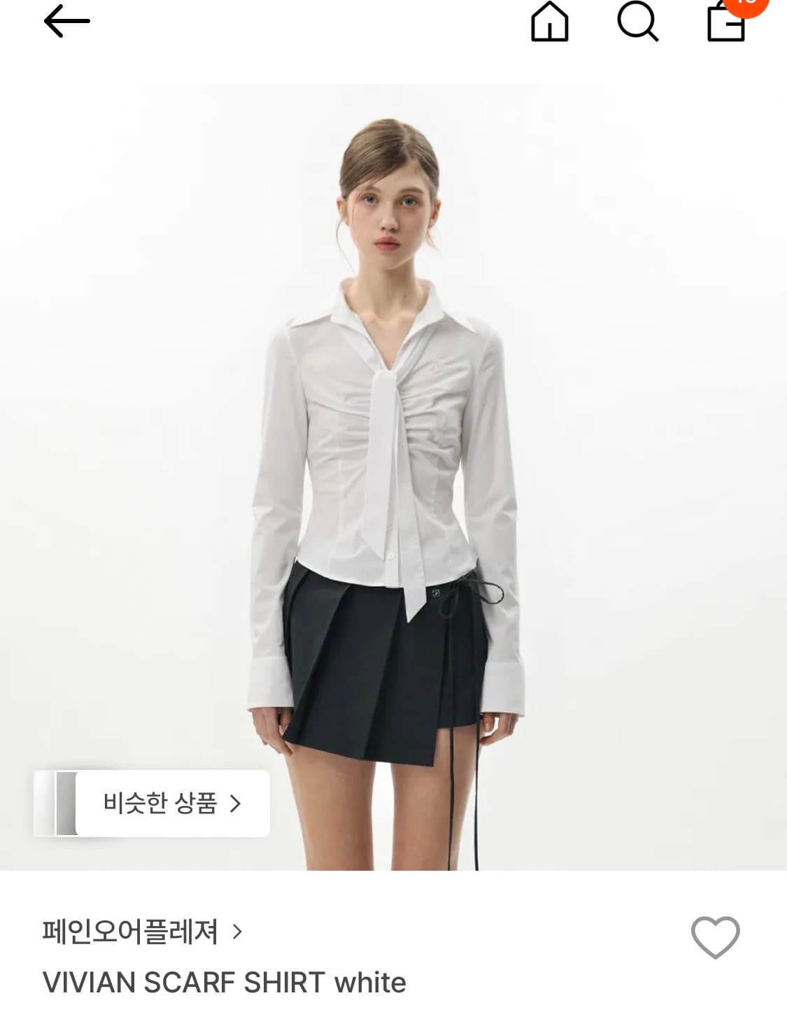 페인오어플레져 비비안 스카프 셔츠 vivian shirt 상품이미지1