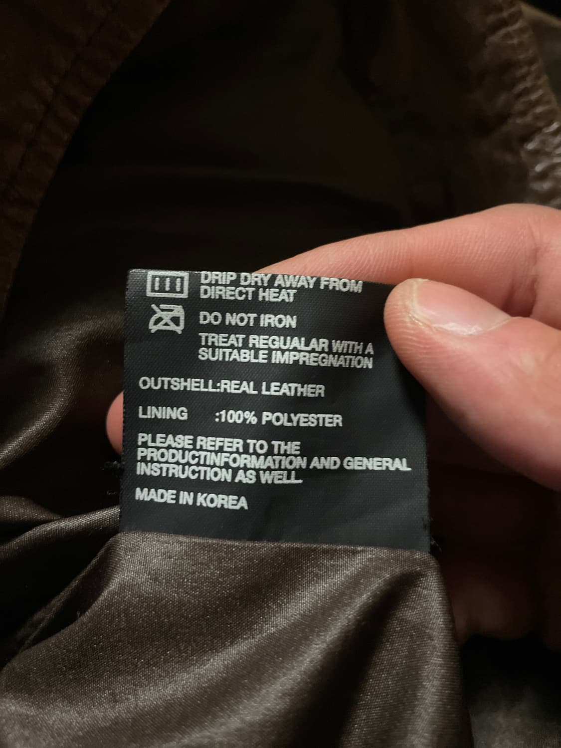 광희시장 웨스턴 무드 램스킨 양가죽 레더 자켓 브라운 상품이미지10