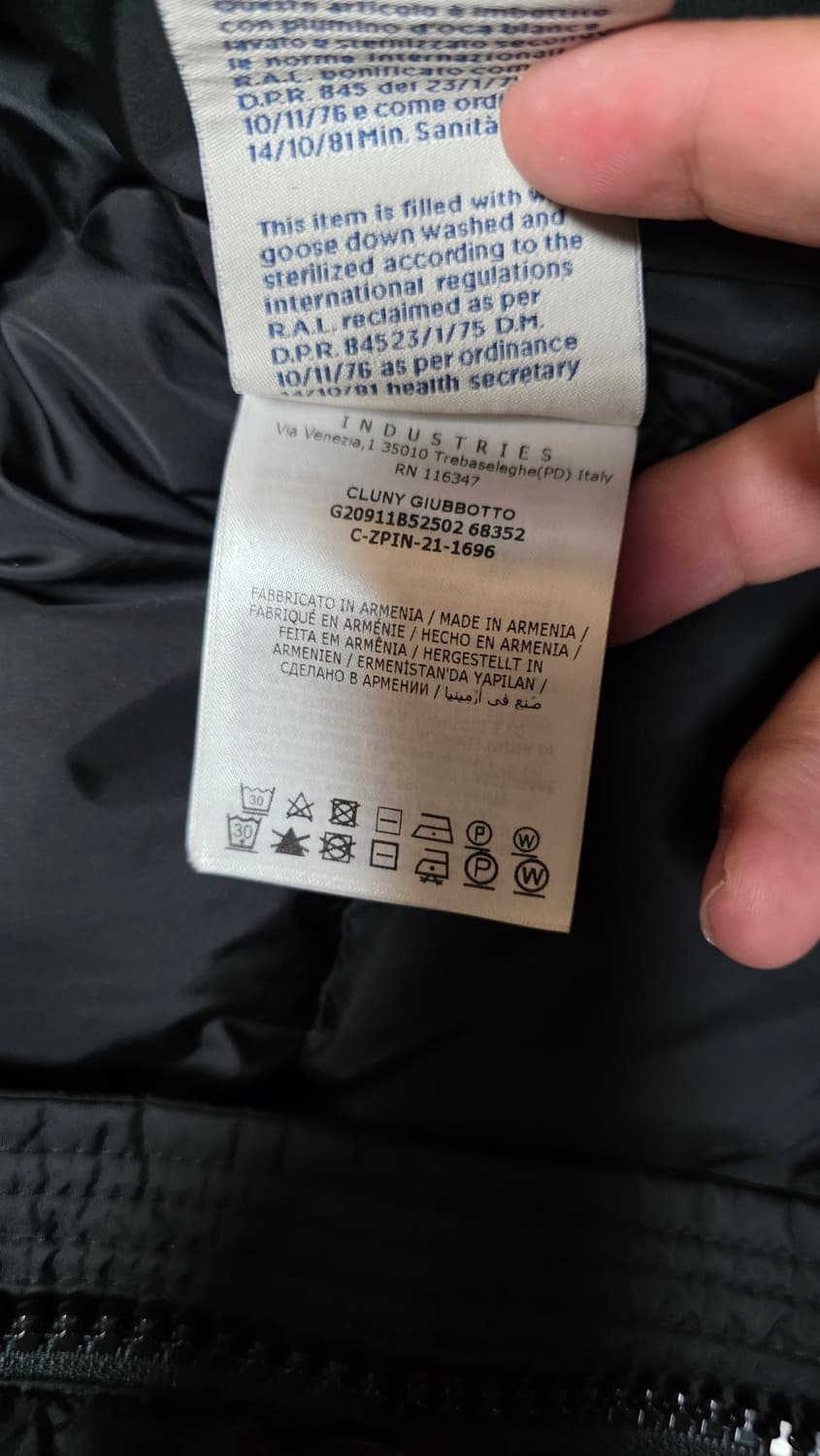 [새상품급,4]몽클레어 클루니 블랙 리얼퍼 상품이미지5