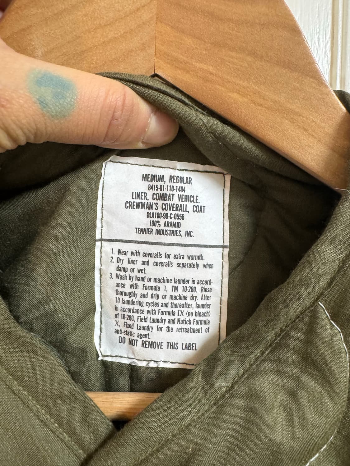 US ARMY 깔깔이 밀리터리 라이너 내피 상품이미지3