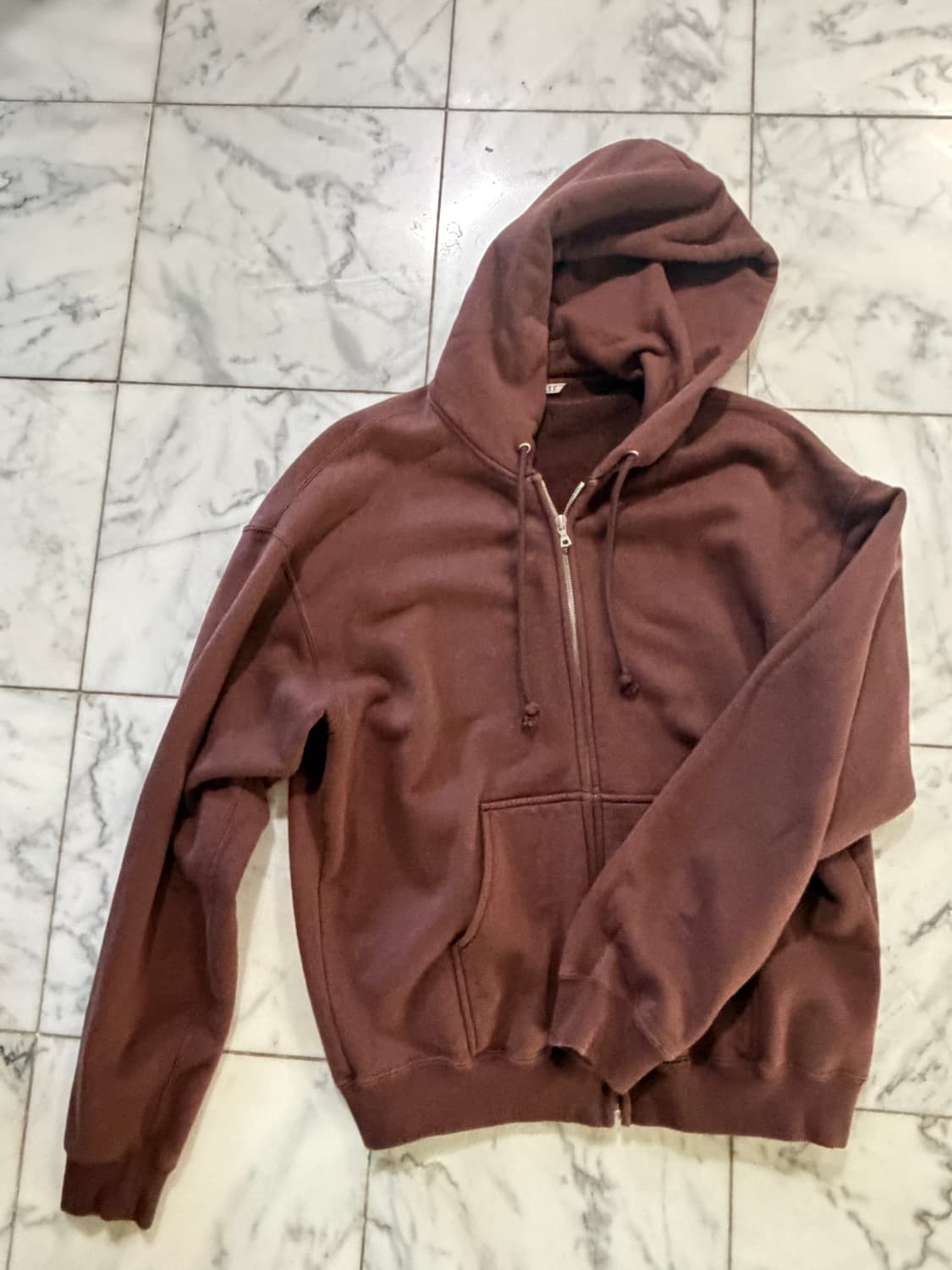 23ss 오라리 후드 집업 빈티지 버건디 4 100-105 상품이미지1