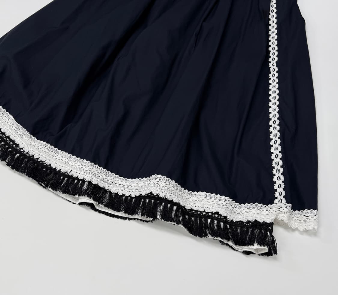 Beams boy x Tori-to fringe skirt 상품이미지7