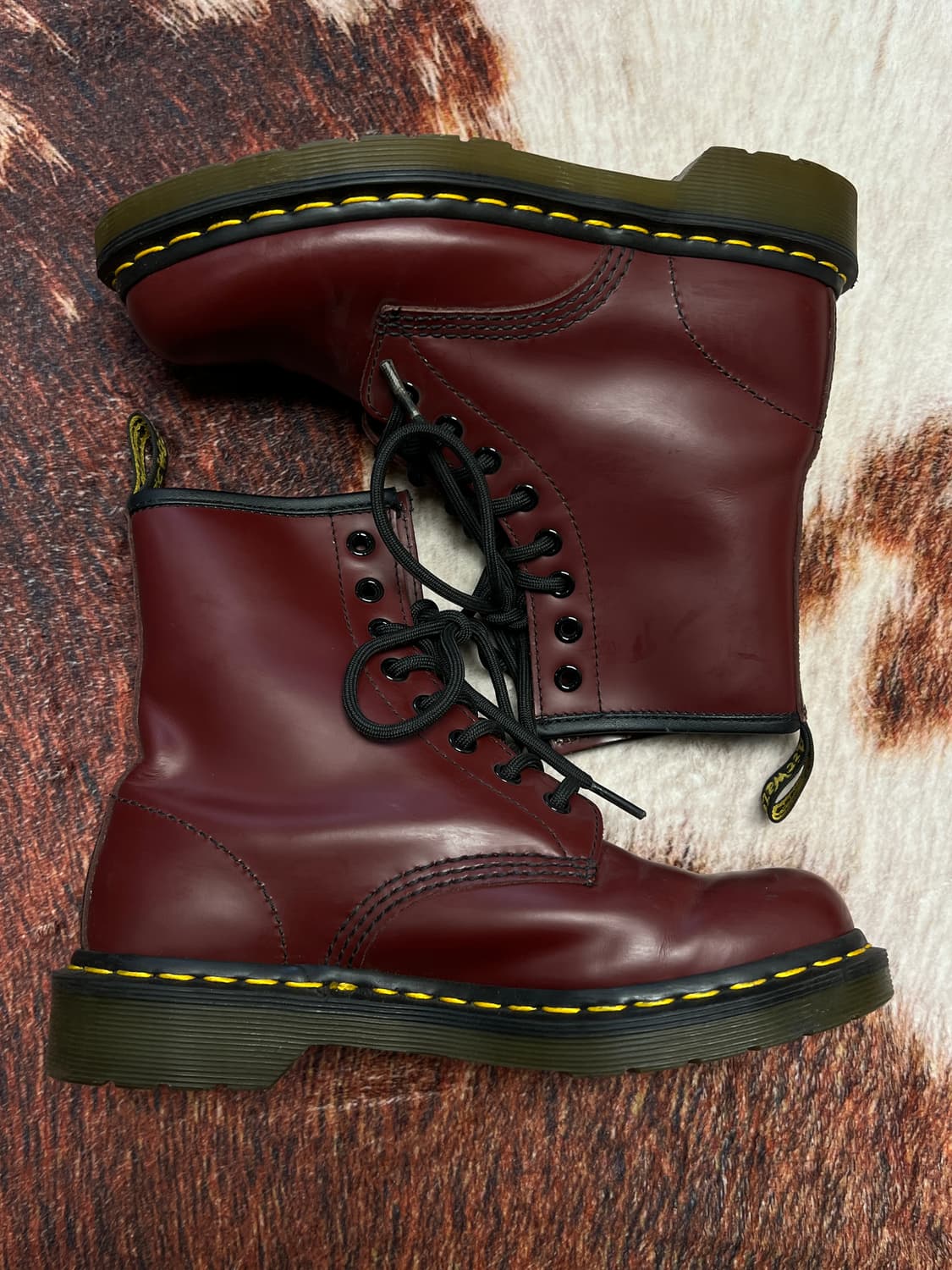 [230] 닥터마틴 1460 체리레드 스무스 레더 UK4 상품이미지2