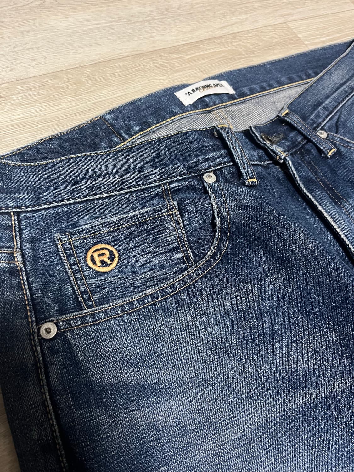 [M] 00s 베이프 OG 데님 중청 상품이미지4