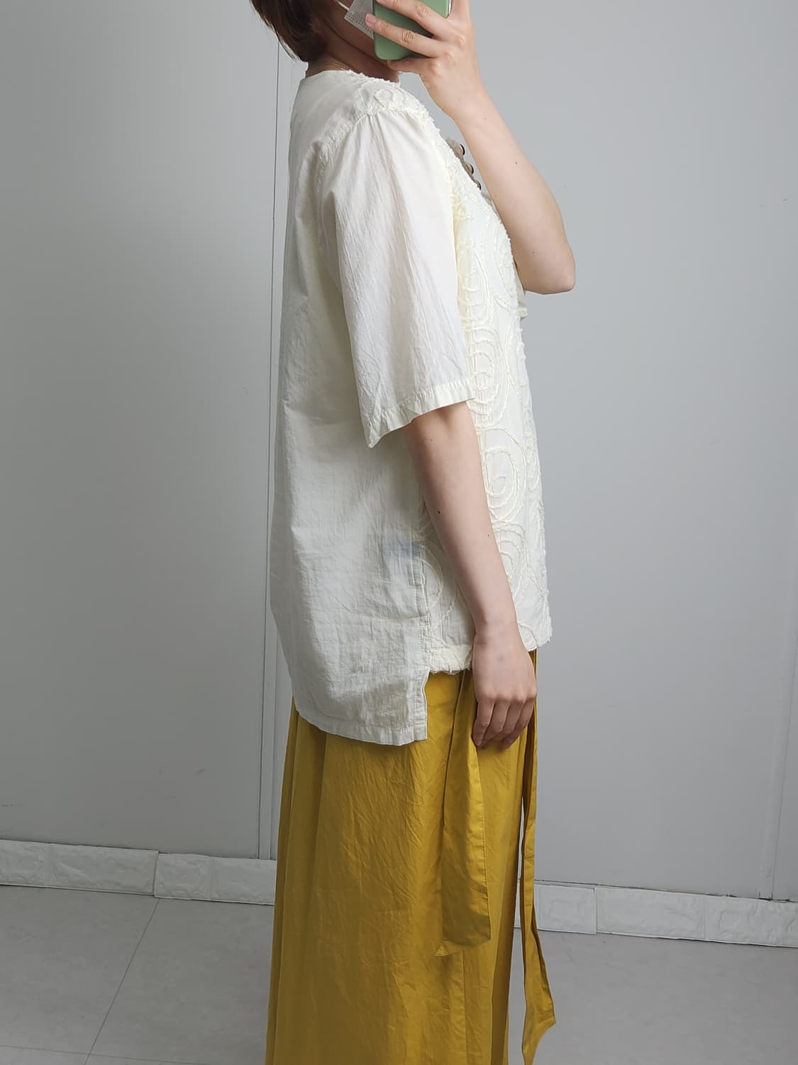 로프 라인 블라우스 상품이미지4